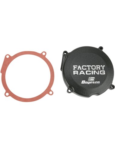 IGNITION COVER FACTORY RACING ALUMINUM REPLACEMENT BLACK BOYESEN SC02B