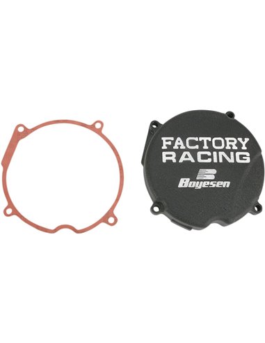 IGNITION COVER FACTORY RACING ALUMINUM REPLACEMENT BLACK BOYESEN SC03B