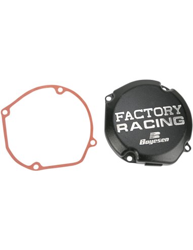 IGNITION COVER FACTORY RACING ALUMINUM REPLACEMENT BLACK BOYESEN SC23B