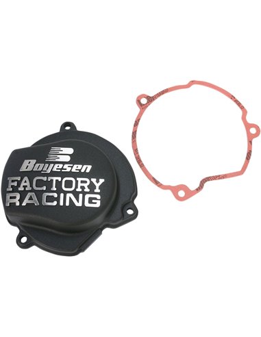 Bouchon d'allumage en aluminium Boyesen Factory Racing Powder-Coated noir SC-40AB