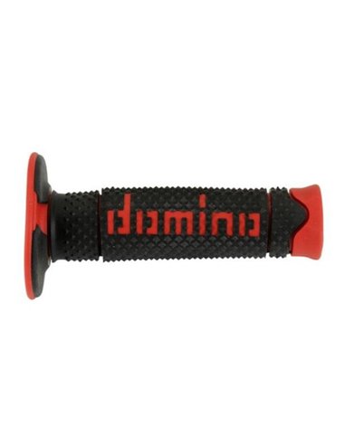 Puños MotoCross Enduro Domino Diamond Negro/Rojo