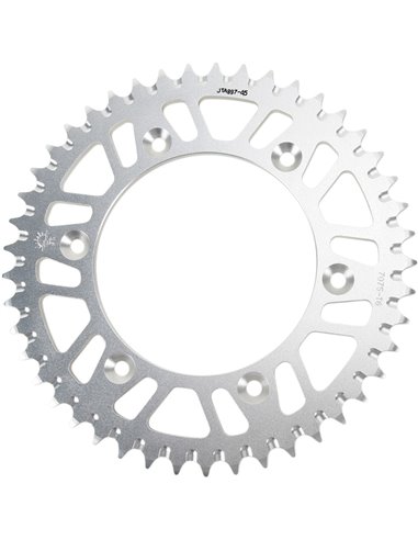 Corona de transmisión JT SPROCKETS JTA897.45 45 dientes 520 PITCH NATURAL 7075-T6 aleación de aluminio JTA897.45