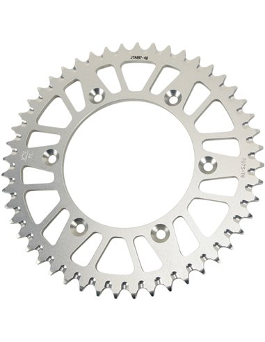 Corona de transmisión JT SPROCKETS JTA897.48 48 dientes 520 PITCH NATURAL 7075-T6 aleación de aluminio JTA897.48