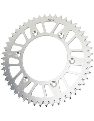 Corona de transmisión JT SPROCKETS JTA897.49 49 dientes 520 PITCH NATURAL 7075-T6 aleación de aluminio JTA897.49