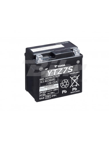 Batterie chargée humide Yuasa YTZ7S (chargée et activée)