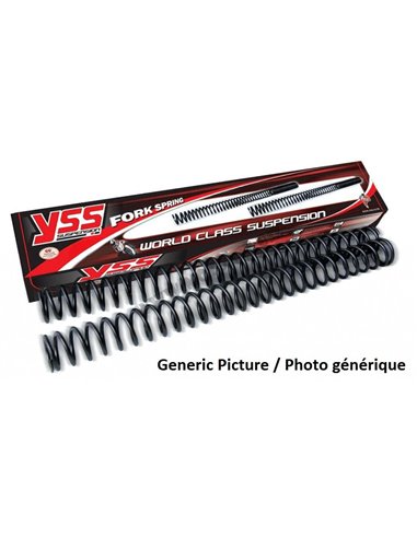 YSS Showa 49 mm HP fork springs, for 75-85 kg riders. Honda CRF450R 17-18