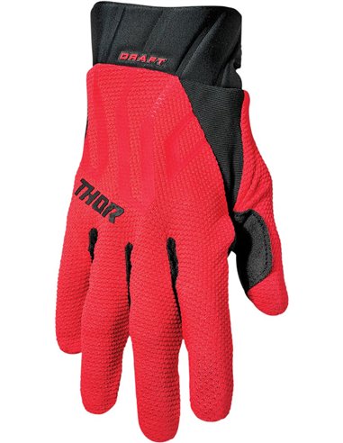 Guantes motocross Thor-MX 2022 Draft rojo/negro XS 3330-6788