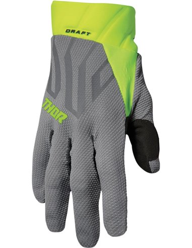 Gants moto cross Thor-MX 2022 Draft gris/acid XS 3330-6812