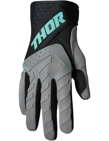 Gants moto cross Thor-MX 2022 Spectrum gris/noir/mint XS 3330-6825