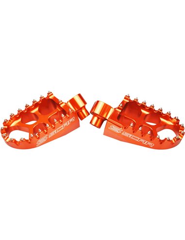 SCAR EVO orange footpegs