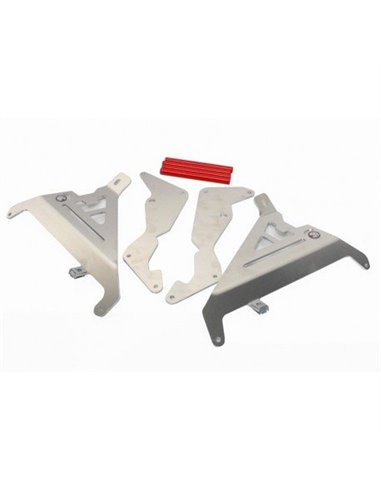 AXP Radiator Guard, Aluminum, Red, Honda CRF250R / 250RX