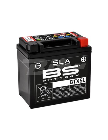 Bateria BS Bateria SLA BTX5L (FA)