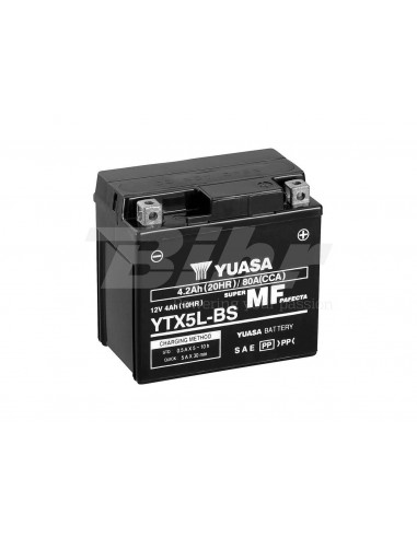 Bateria Yuasa YTX5L-BS COMBIPACK (amb electròlit)