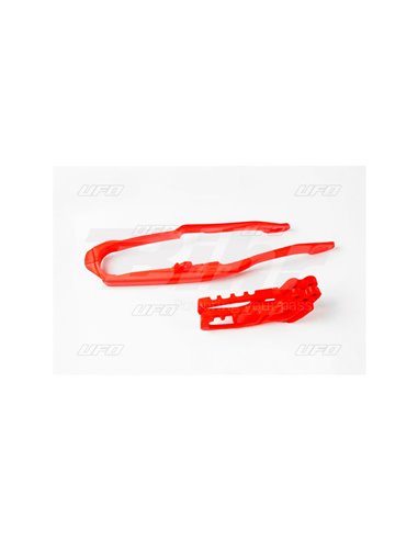 Chain guide + skate UFO-Plast Honda red HO04632-070