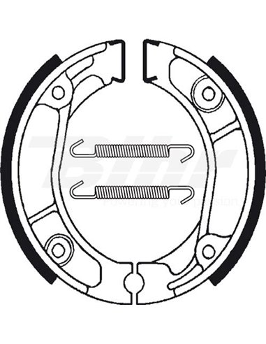 Tecnium BA013 brake shoes Position: Rear