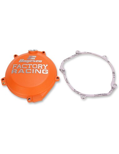 Tapa de embrague Boyesen Factory Racing color gris recubrimiento en polvo CC44CO