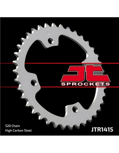 Couronne JTR1415.37 37 dents 520 PITCH NATURAL C49 HIGH CARBON STEEL