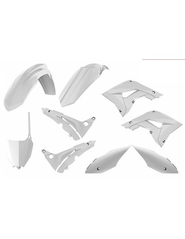 Honda CR125,CR250 - Kit Plástica Restyling Blanco - Modelos 2002-07 Polisport 90820