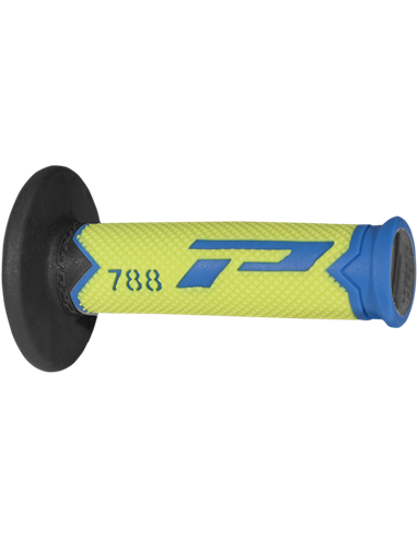 Poignées Offroad Triple Density 788 Closed End Lght Blue / Fluo Yellow / Black PRO GRIP PA078800AGFN