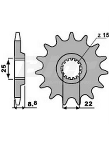 PBR 11-tooth front sprocket for 520 KTM KTM FREERIDE 350 chain