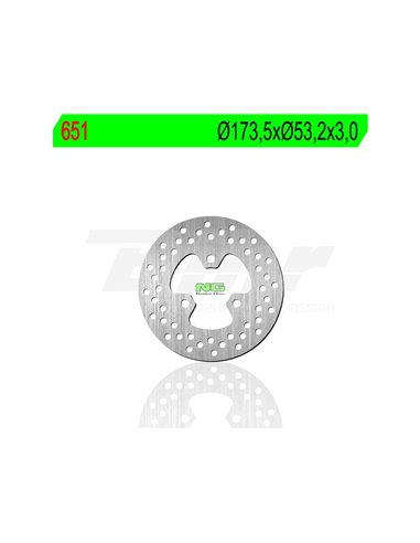 Disc de fre NG 651 Ø173.5 x Ø53.2 x 3