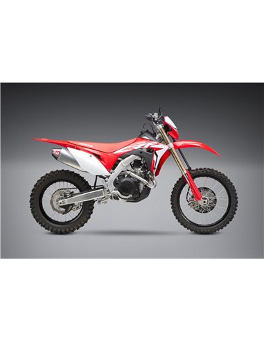 Linea completa escape Yoshimura RS-4, acero inoxidable, Silencioso de aluminio, tapa de carbono, Honda CRF450X