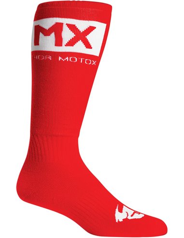 Chaussettes Mx Solide Rd/Wh 6-9 THOR-MX 2023 3431-0673