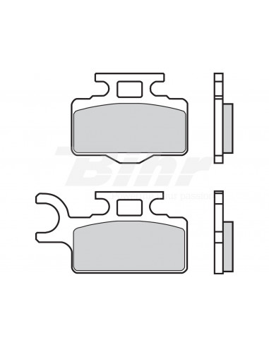 Posição das pastilhas de freio sinterizadas Brembo 07KA27SD: Frente