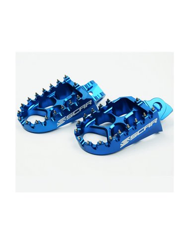 SCAR EVO footpegs blue Kawasaki KX65 / 80/85