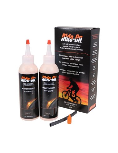 Set 2 botes líquido sellante bicicleta RIDE-ON 2X200ml