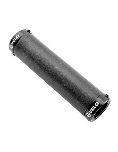 Par Puños bici VELO 130mm 100% silicona ultraligera. Sujeción lock-on doble tornillo