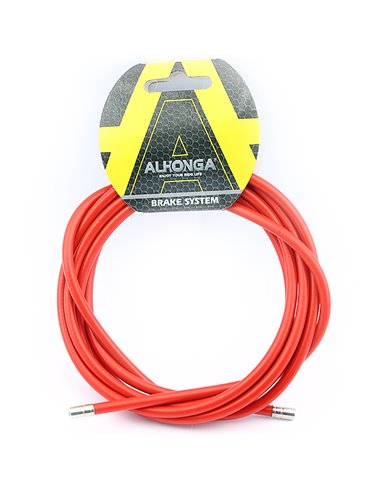 Funda cable acero laminado Ø5 Rojo 2m