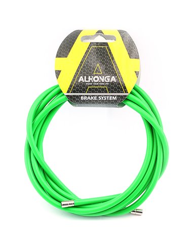 Funda cable acero laminado Ø5 Verde 2m