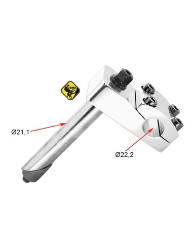 Potencia de manillar BMX. Aluminio