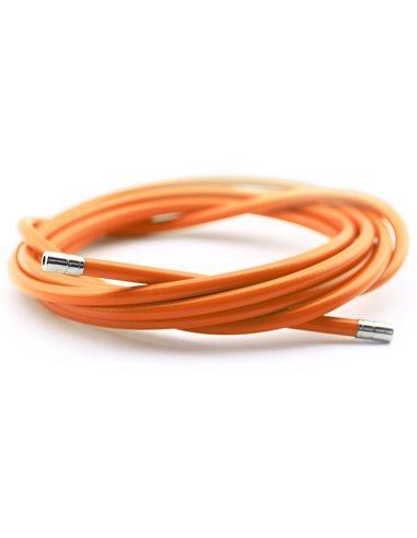 Funda cable acero laminado Ø5 naranja 2m