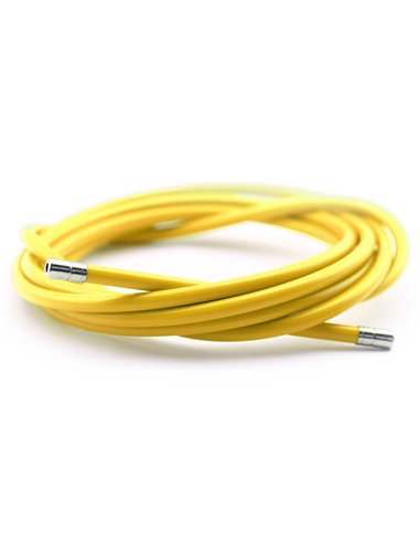 Funda cable acero laminado Ø5 amarillo 2m