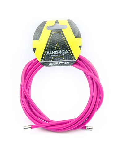 Funda cable acero laminado Ø5 Rosa 2m