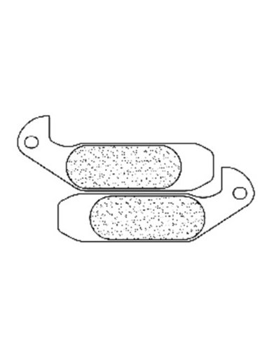 Juego de pastillas sinterizadas con tratamiento cerámico para bici CL BRAKES (4010VRX)