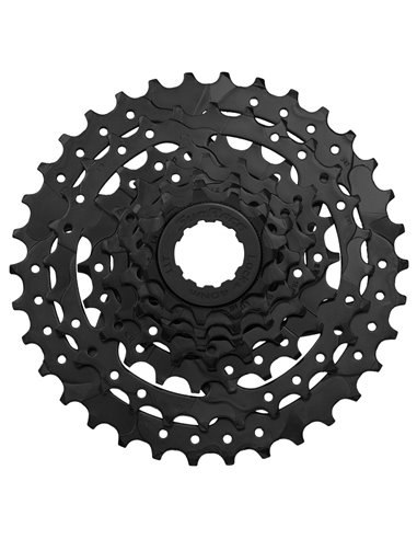 V BIKE Cassette SunRace CSM40 7 Velocidades Desarrollo 12/28T Tipo HG Negro