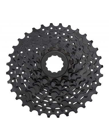 Cassette SunRace CSM90 9 Velocidades. Desarrollo 11/32 (Tipo HG) Negro