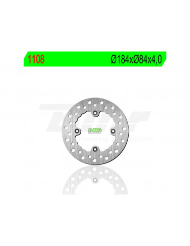 Brake disc NG 1108 Ø184 x Ø84 x 4 Position: Rear