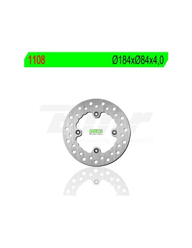 Disc de fre NG 1108 Ø184 x Ø84 x 4 Posició: Del darrere