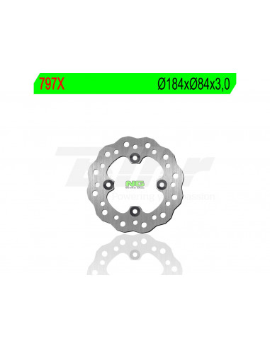 Disc de fre NG ondulat 797X Ø184 x Ø84 x 4 Posició: Del darrere