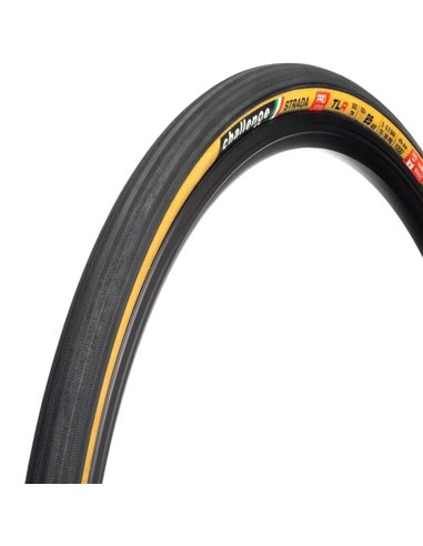 Neumático CHALLENGE HTLR Strada Pro tubeless 700X25 Blk/Tan