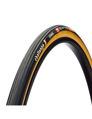 Tubular CHALLENGE HTU Strada 28X25 Blk/Tan