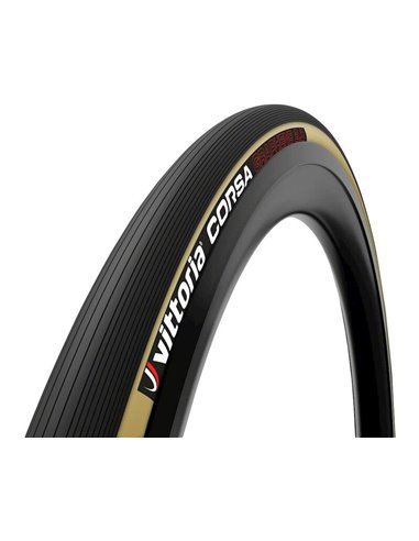 Neumático Vittoria Corsa 700x28c Plegable flanco crema Grafeno G2.0