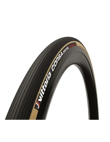 Neumático Vittoria Corsa Control 700x28c Plegable flanco crema G2.0