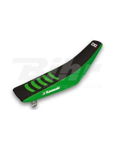 Funda de asiento Blackbird Doble agarre 3 Kawasaki negro/verde 1425H