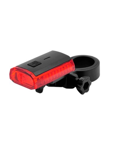 Luz trasera bicicleta LED con luz de freno inteligente, batería integrada recargable USB