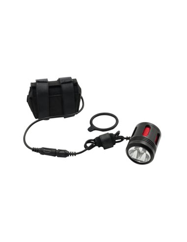 Luz delantera bicicleta LED 3000lm con batería externa recargable